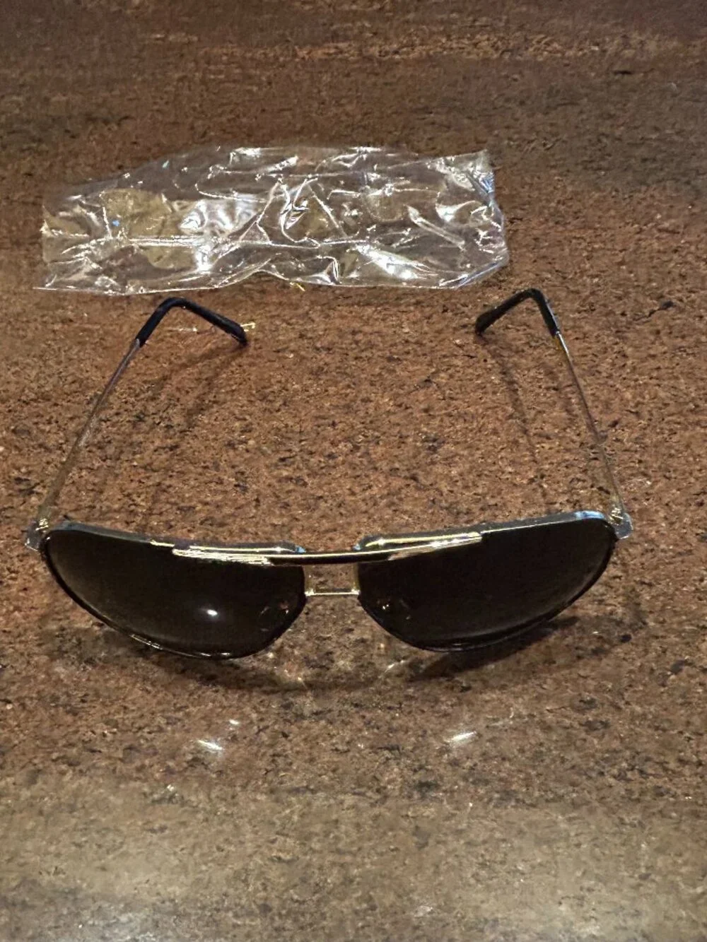 Aviator Sunglasses Gold Rim - NWOT